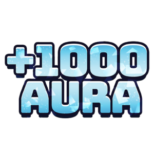 Naklejka +1000 AURA