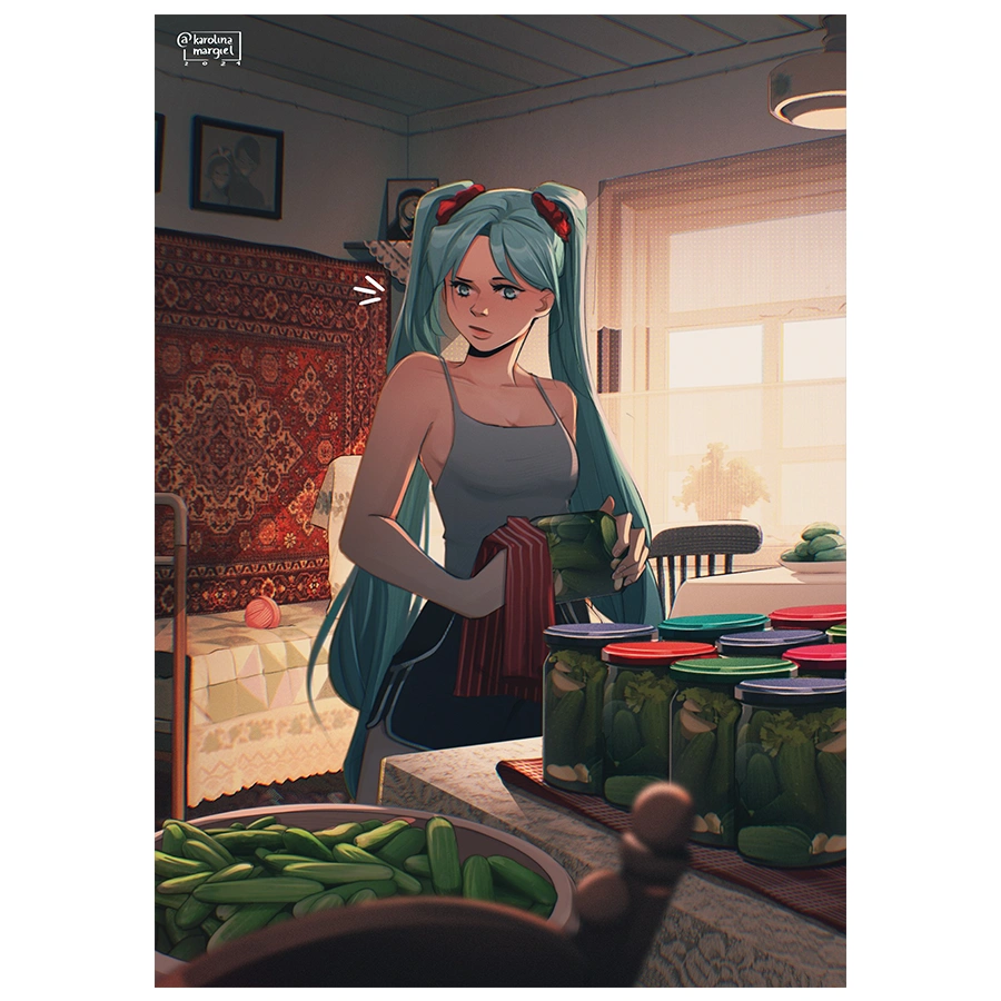 Print Hatsune Ogórki