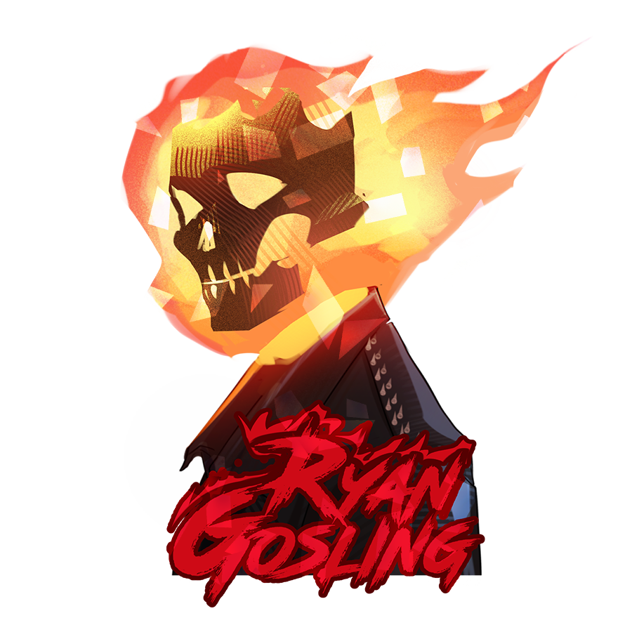 Naklejka holograficzna Ghost Rider